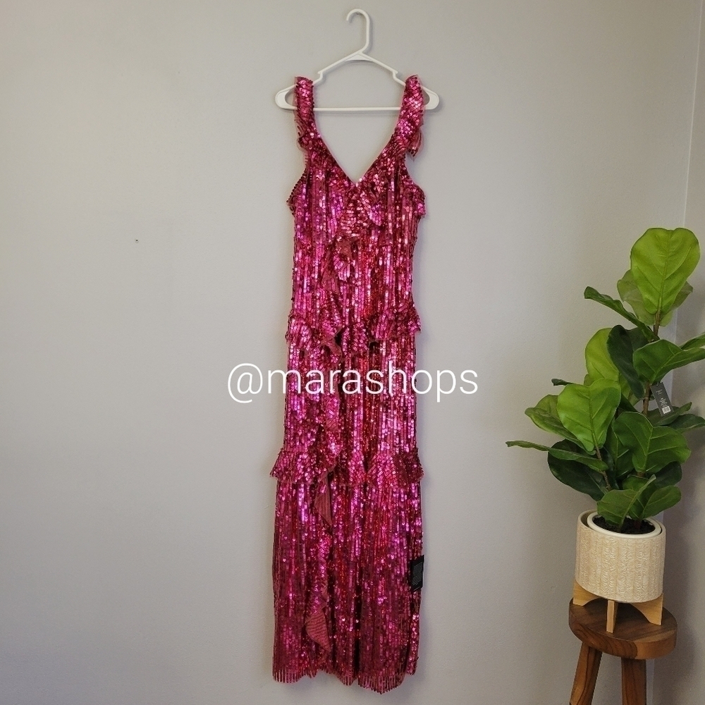 Needle & Thread Scarlett Sequined gown - Picture 3 of 11